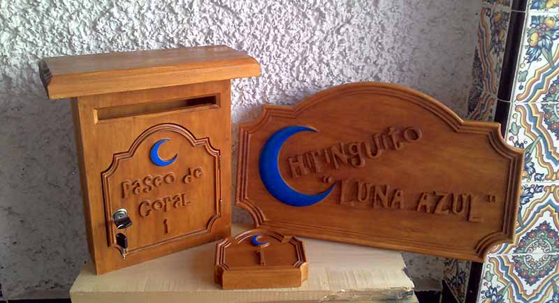 Ver más buzones de madera cartel, buzón y número de madera para su casa o negocio