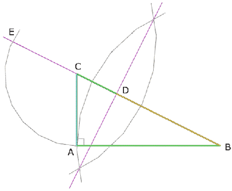 Phi en triangulo rectangulo
