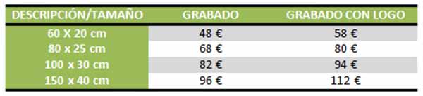 Precios de tallas en madera
